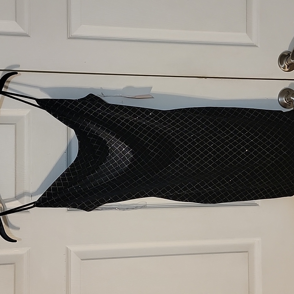 Blashe Los Angeles black glitter dress